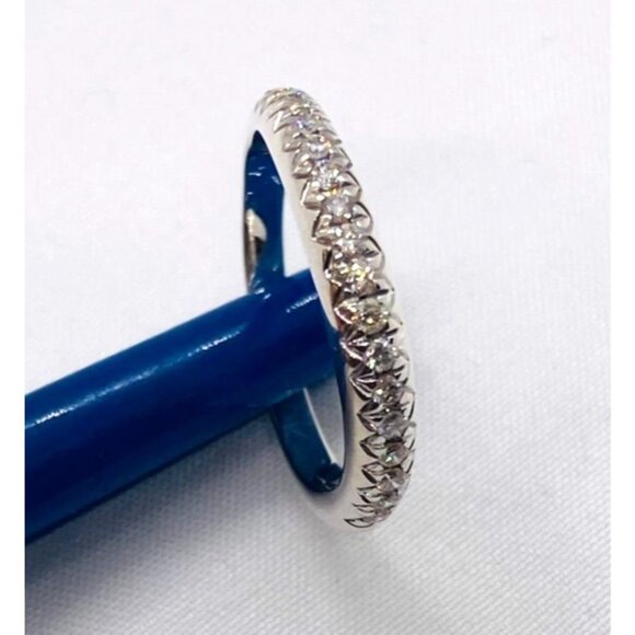 John Hardy Sterling Silver 925 Slim Surf Diamond Band Size 7 - Picture 1 of 8